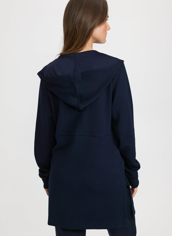 Laura Zip Nylon Trim Top