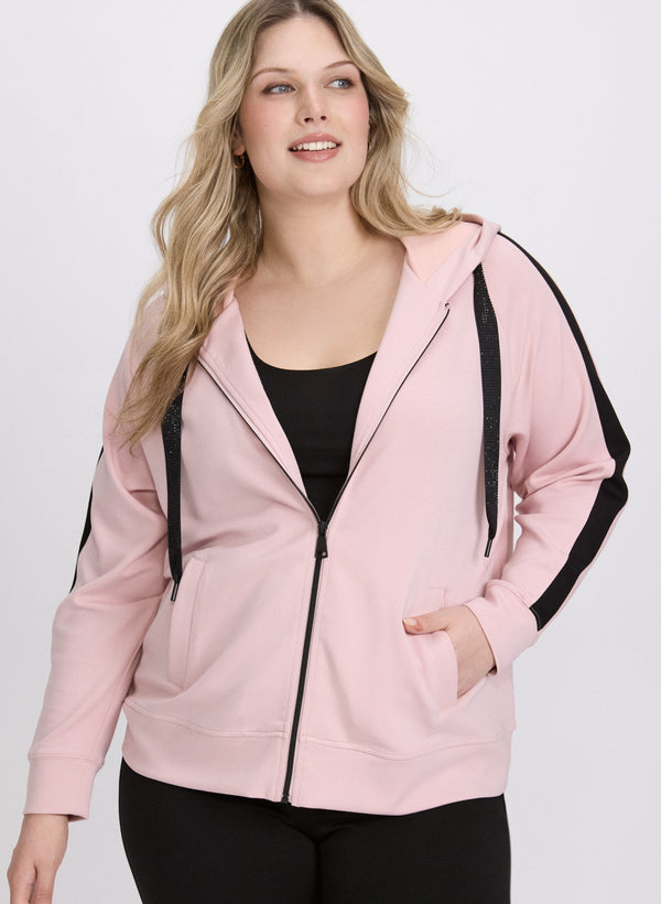 laura Zip-Up Hoodie Top