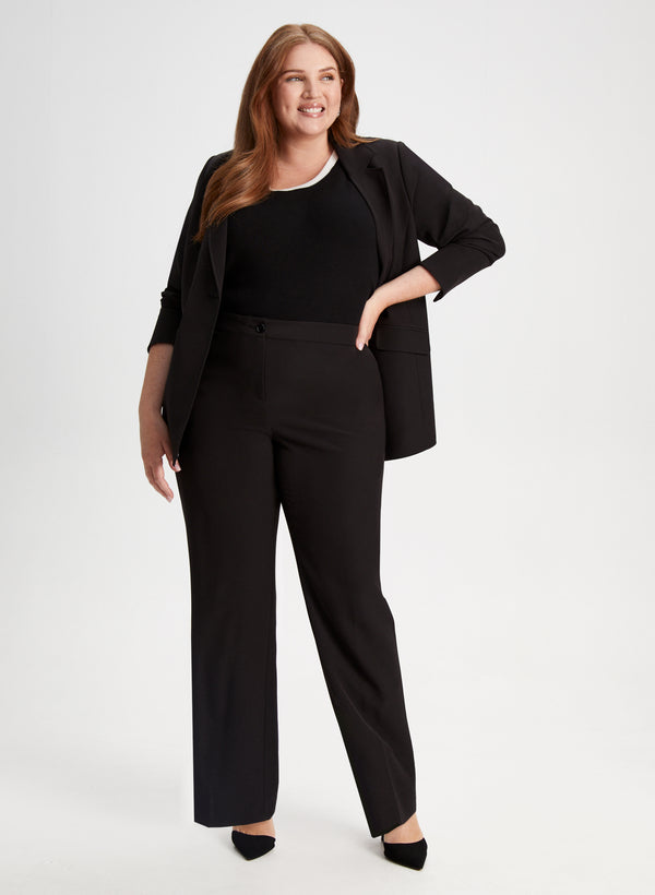 laura Notched Collar Blazer & Emma Straight Leg Pants